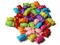 40 15.5mm Mixed Color Hard Candy Beads Rainbow Colored Plastic Beads